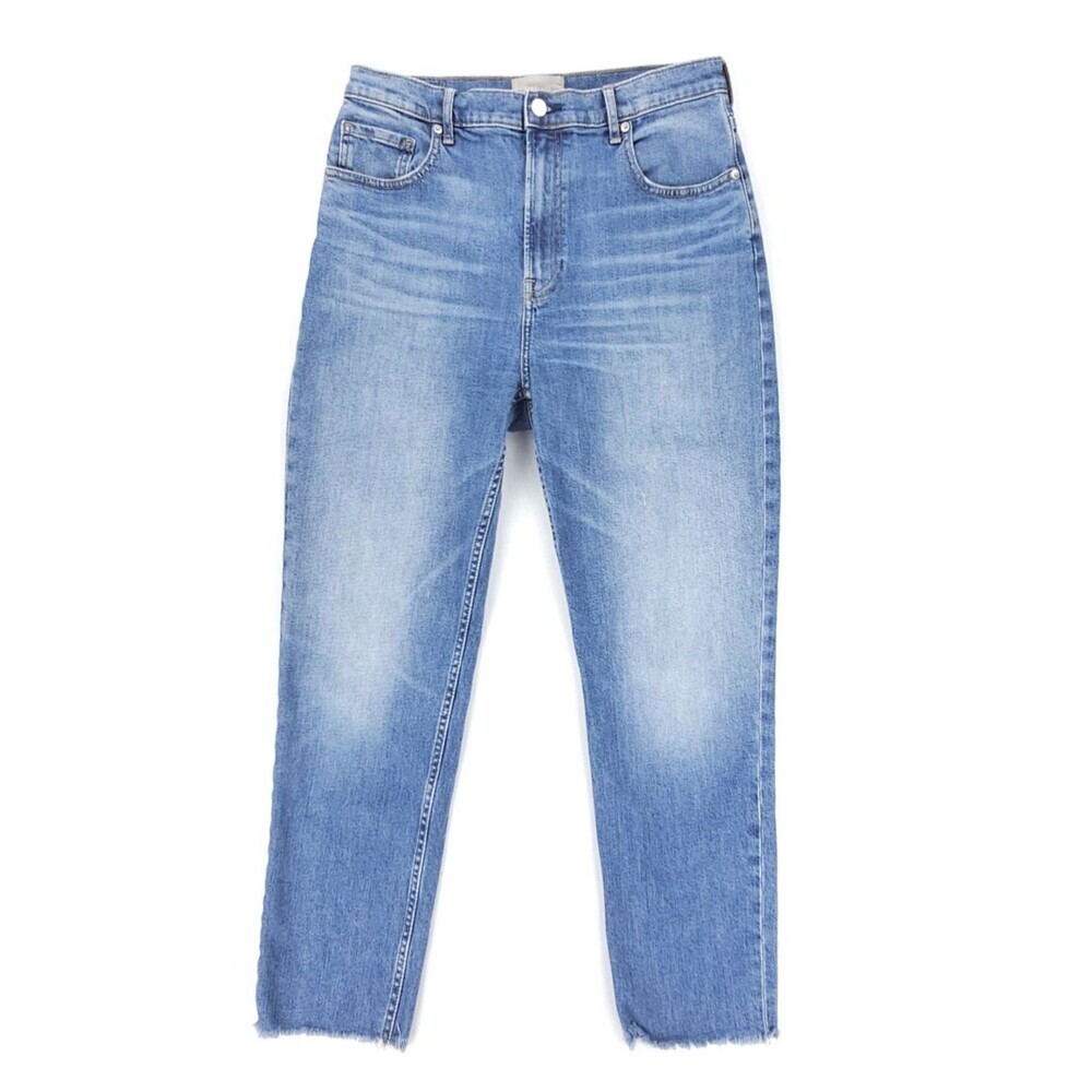 EVERLANE Cheeky Raw Hem Crop Jeans Denim Minimal Clean Girl 90s Y2k Chic Boho